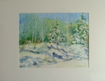 Art 'Wolf Grove Rd Winter' A. Roxburgh